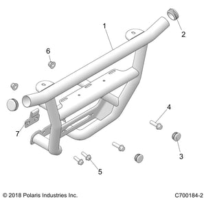 Bumper Weld, Front by Polaris 1021532-647 OEM Hardware P1021532-647 Off Road Express