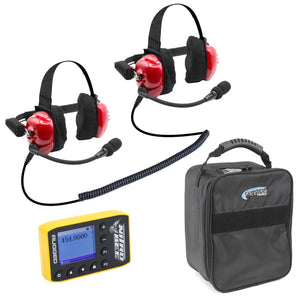 Bundle - H80 Track Talk Linkable Intercom Headset With Nitro Bee Xtreme Uhf Race Receiver And Carry Bag by Rugged Radios H80-FAN 01039374005595 Rugged Radios