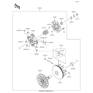 Bushing,Kick Lever,Outside by Kawasaki 92028-1900 OEM Hardware 92028-1900 Off Road Express Peach St