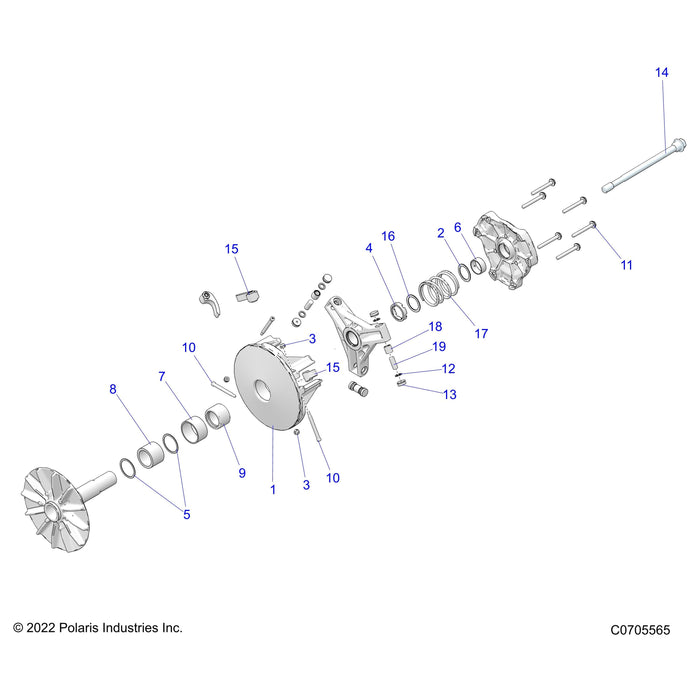 Button,Clutch,.75(20.4Mm) by Polaris