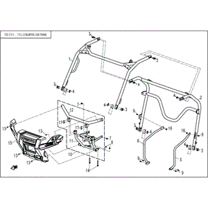 Cab Frame Front by CF Moto 7030-232100 OEM Hardware 7030-232100 Northstar Polaris