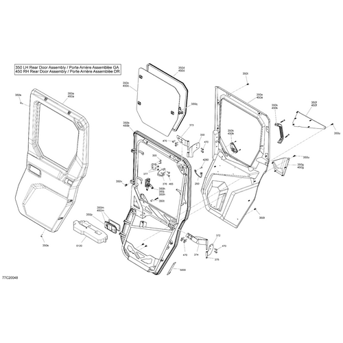 Cable Ass, Exterior Latch by Can-Am