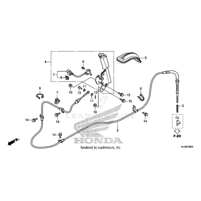 Cable Assembly, Parking Brake by Honda