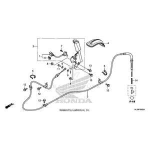 Cable Assembly, Parking Brake by Honda 45460-HL3-A01 OEM Hardware 45460-HL3-A01 Off Road Express Peach St