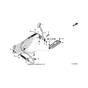 Cable Assembly, Shift by Honda 54310-HL7-A21 OEM Hardware 54310-HL7-A21 Off Road Express Peach St