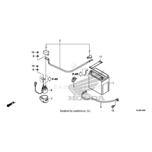 Cable, Battery Ground by Honda 32601-HL3-A00 OEM Hardware 32601-HL3-A00 Off Road Express Peach St