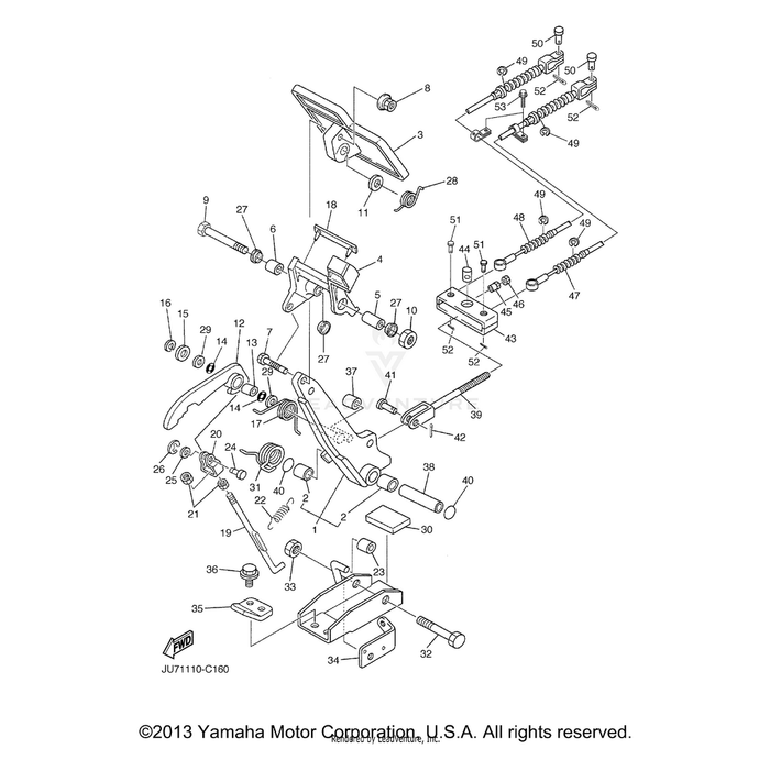 Cable, Brake by Yamaha