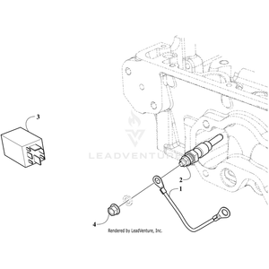 Cable, Glow Plug By Arctic Cat 3206-307 OEM Hardware 3206-307 Off Road Express