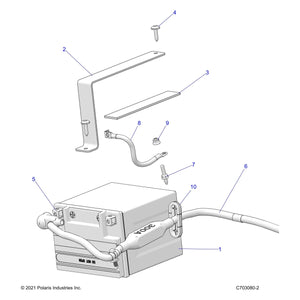 Cable-Ground,Bat,Chas by Polaris 4017601 OEM Hardware P4017601 Off Road Express