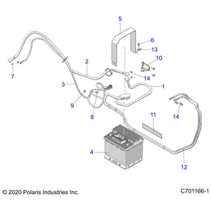 Cable-Ground,Eng,Bat,Chas by Polaris 4015666 OEM Hardware P4015666 Off Road Express