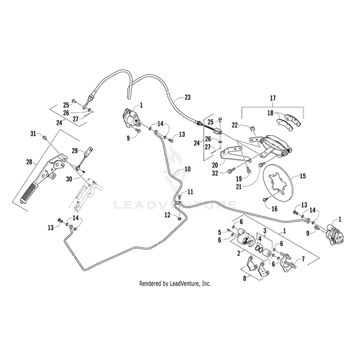 Cable, Parking Brake By Arctic Cat