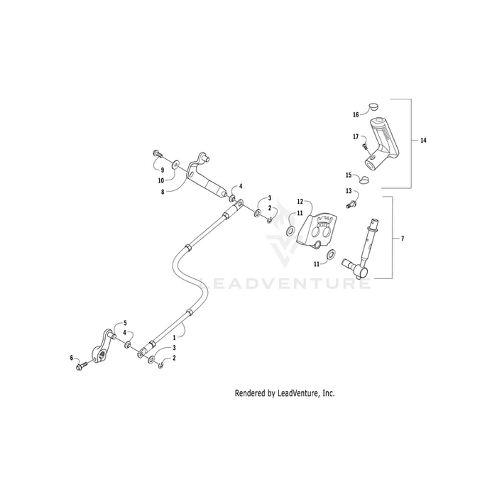 Cable Shifter Assy By Arctic Cat