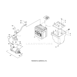 Cable, Solenoid/Starter By Arctic Cat 0445-098 OEM Hardware 0445-098 Off Road Express