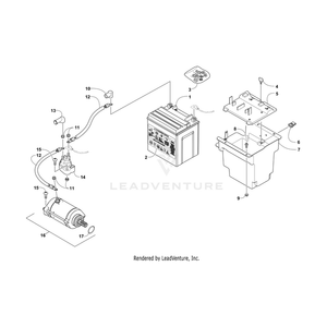 Cable, Solenoid/Starter By Arctic Cat 0445-099 OEM Hardware 0445-099 Off Road Express