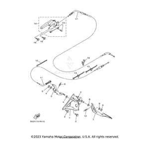 Cable, Throttle 1 by Yamaha 2MB-26311-00-00 OEM Hardware 2MB-26311-00-00 Off Road Express