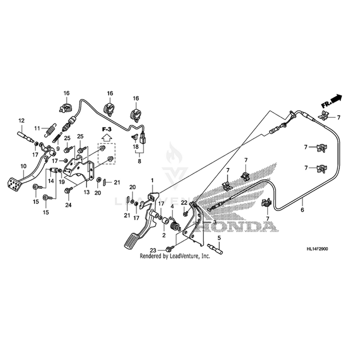 Cable, Throttle by Honda