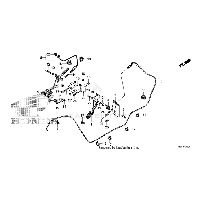 Cable, Throttle by Honda