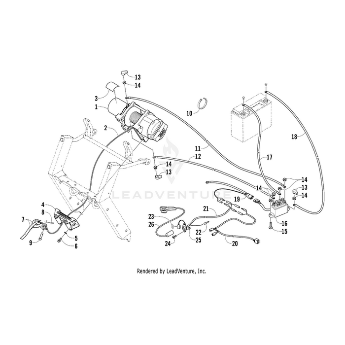 Cable, Wire Rope - 15236 By Arctic Cat