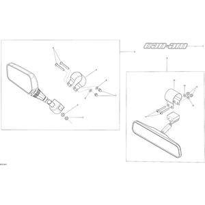 Cage Decal by Can-Am 704902319 OEM Hardware 704902319 Off Road Express