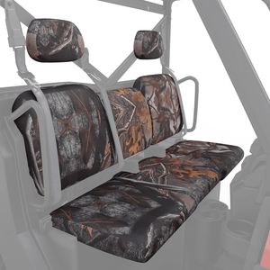 Camo Split Bench Seat Covers for Polaris Ranger XP 1000/Crew by Kemimoto B0109-00802CM Seat Cover B0109-00802CM Kemimoto