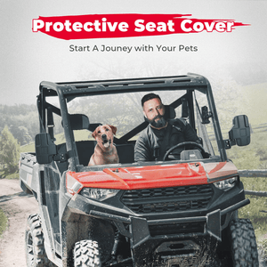 Camo Split Bench Seat Covers for Polaris Ranger XP 1000/Crew by Kemimoto B0109-00802CM Seat Cover B0109-00802CM Kemimoto