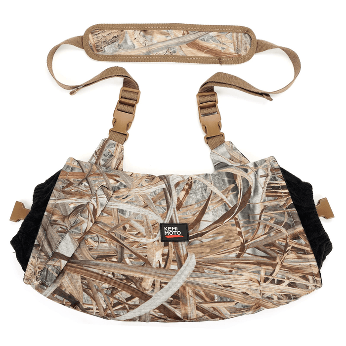 Camouflage Hunting Waist Pouch with Fleece/Pockets/Strap by Kemimoto