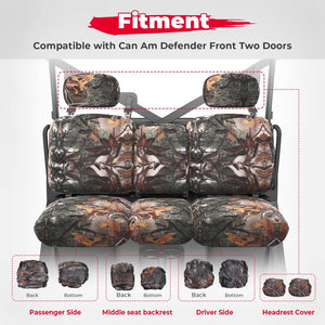 Camouflage Seat Cover for Can Am Defender HD by Kemimoto B0109-01701CM Seat Cover B0109-01701CM Kemimoto