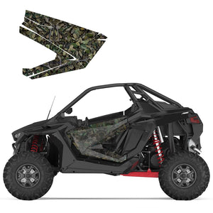 Camouflage Wraps Graphics Kit For Polaris RZR PRO XP (Only Doors) by Kemimoto B0301-01801 Decal Sheet B0301-01801 Kemimoto