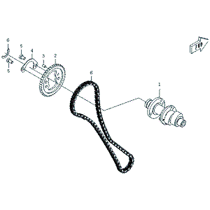 Camshaft Assembly by CF Moto 0180-024100 OEM Hardware 0180-024100 Northstar Polaris