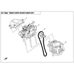 Camshaft Assy by CF Moto 0GR0-024000 OEM Hardware 0GR0-024000 Northstar Polaris