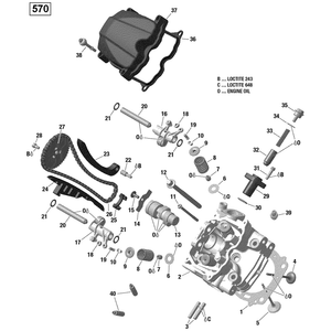 Camshaft by Can-Am 420620749 OEM Hardware 420620749 Off Road Express Peach St