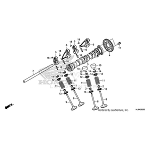 Camshaft by Honda 14110-HL6-A02 OEM Hardware 14110-HL6-A02 Off Road Express Drop Ship