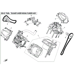 Camshaft Of Cylinder 1 by CF Moto 0800-024000 OEM Hardware 0800-024000 Northstar Polaris