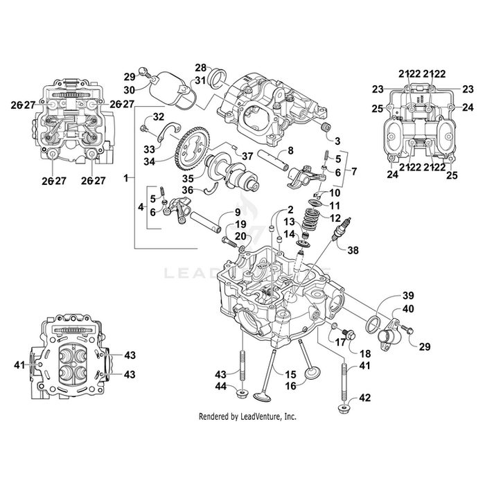 Camshaft,Vtwin-Front Cyl-Assy By Arctic Cat