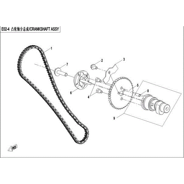 Camshaftassy by CF Moto