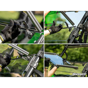 Can-Am Defender 3-in-1 Windshield by SuperATV WS-CA-DEF-3N1-70 Folding Windshield WS-CA-DEF-3N1-70 SuperATV