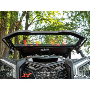 Can-Am Maverick X3 MaxDrive Power Flip Windshield by SuperATV PFWS-CA-X3-70 Folding Windshield PFWS-CA-X3-70 SuperATV