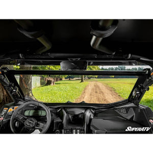 Can-Am Maverick X3 MaxDrive Power Flip Windshield by SuperATV PFWS-CA-X3-70 Folding Windshield PFWS-CA-X3-70 SuperATV