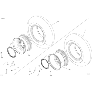 Can-Am Red, Bead Lock by Can-Am 705402358 OEM Hardware 705402358 Off Road Express