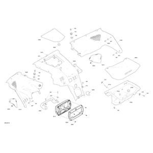 Can-Am Red, Central Dashboard by Can-Am 707900873 OEM Hardware 707900873 Off Road Express Peach St