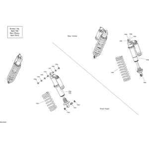 Can-Am Red, Front Compression Spring by Can-Am 706203928 OEM Hardware 706203928 Off Road Express