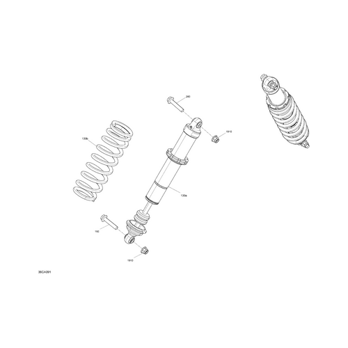 Can-Am Red Front Spring by Can-Am