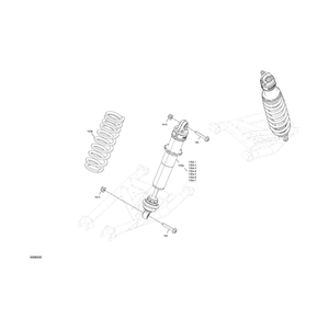 Can-Am Red, Rear Compression Spring by Can-Am 706004462 OEM Hardware 706004462 Off Road Express Peach St