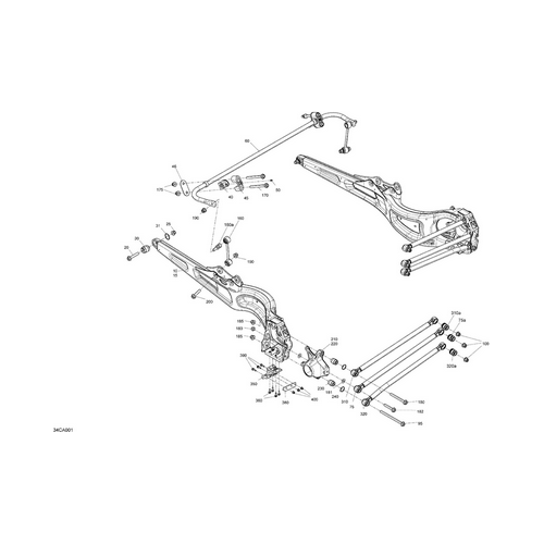 Can-Am Red, RH Rear Suspension Arm by Can-Am