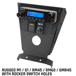 Can-Am X3 Multi Mount Kit For Rugged Utv Intercoms And Radios by Rugged Radios MT-X3-MM-RS 01033172744997 Rugged Radios Rugged M1/G1/RM45/RM60/GMR45 with Switch Holes