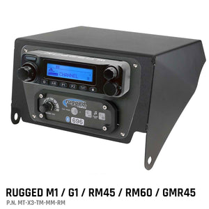 Can-Am X3 Multi-Mount Kit - Top Mount - For Rugged Utv Intercoms And Radios by Rugged Radios MT-X3-TM-MM-RM 01039374005380 Rugged Radios Rugged M1/G1/RM45/RM60/GMR45