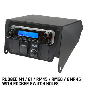 Can-Am X3 Multi-Mount Kit - Top Mount - For Rugged Utv Intercoms And Radios by Rugged Radios MT-X3-TM-MM-SW 01033172744995 Rugged Radios Rugged M1/G1/RM45/RM60/GMR45 with Switch Holes