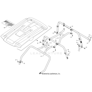 Canopy,Middle W/Decals (Wc 4X) By Arctic Cat 8506-076 OEM Hardware 8506-076 Off Road Express