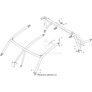 Canopy,Rear W/Warning Decal-Medium Grn By Arctic Cat 9506-267 OEM Hardware 9506-267 Off Road Express