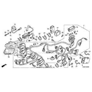 Cap Assembly, Noise Suppressor by Honda 30700-HL1-A21 OEM Hardware 30700-HL1-A21 Off Road Express Peach St